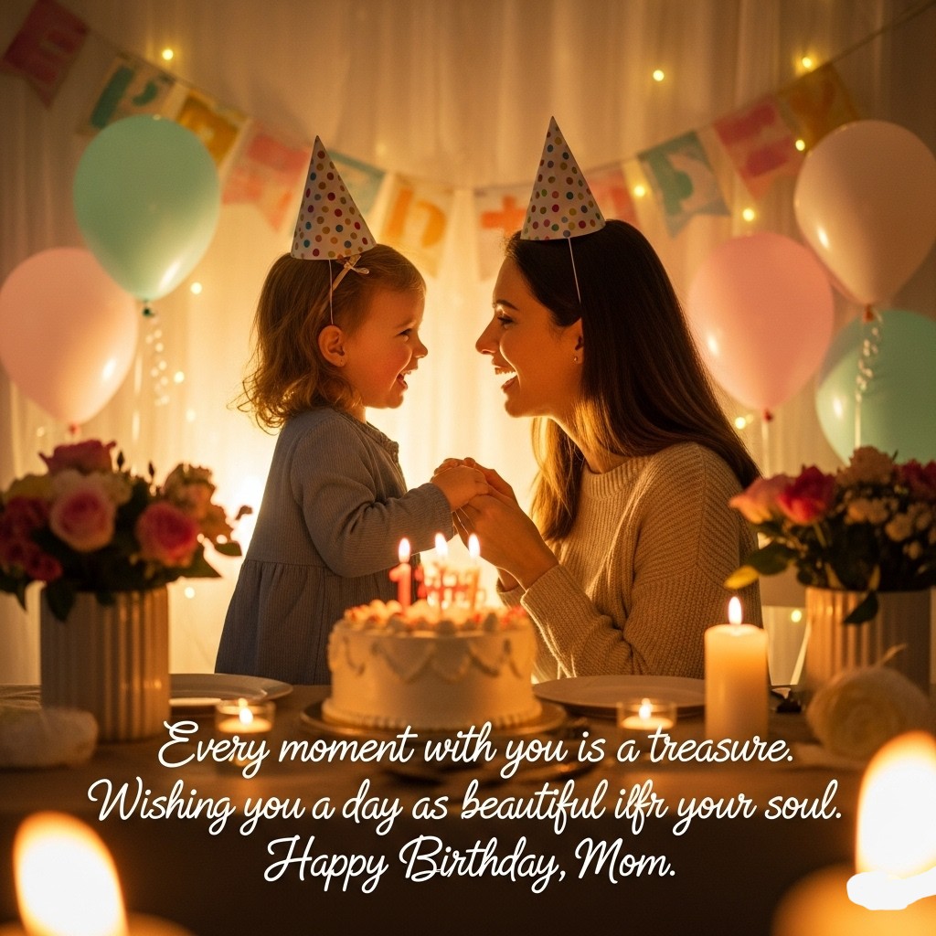 Every moment with you is a treasure. Wishing you a day as beautiful as your soul. Happy Birthday